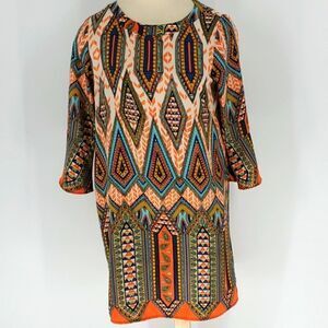 Glam shift dress. Size small. bell‎ sleeves. Southwest style